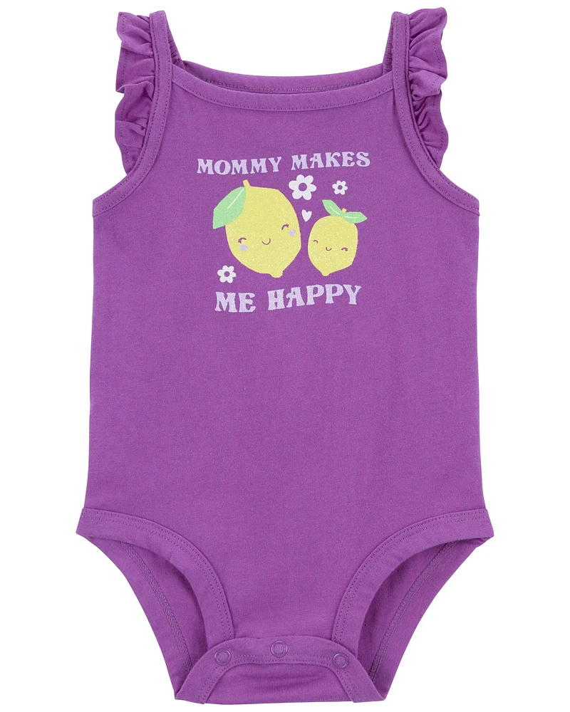 Baby Mommy Sleeveless Bodysuit