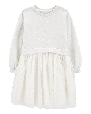 Kid Long-Sleeve Fleece Dress