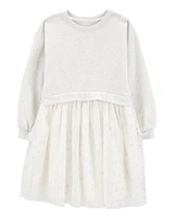 Kid Long-Sleeve Fleece Dress