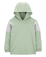 Kid Colourblock Cotton Blend Long-Sleeve Tee - Green