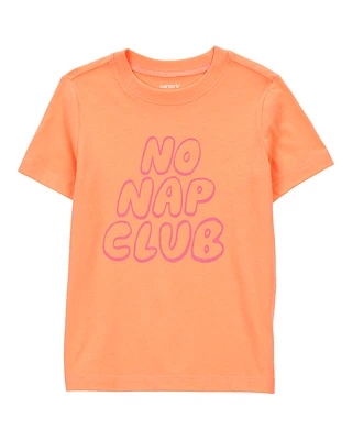 Toddler No Nap Club Short-Sleeve Graphic Tee - Orange