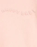 Baby Happy French Terry Pullover - Pink