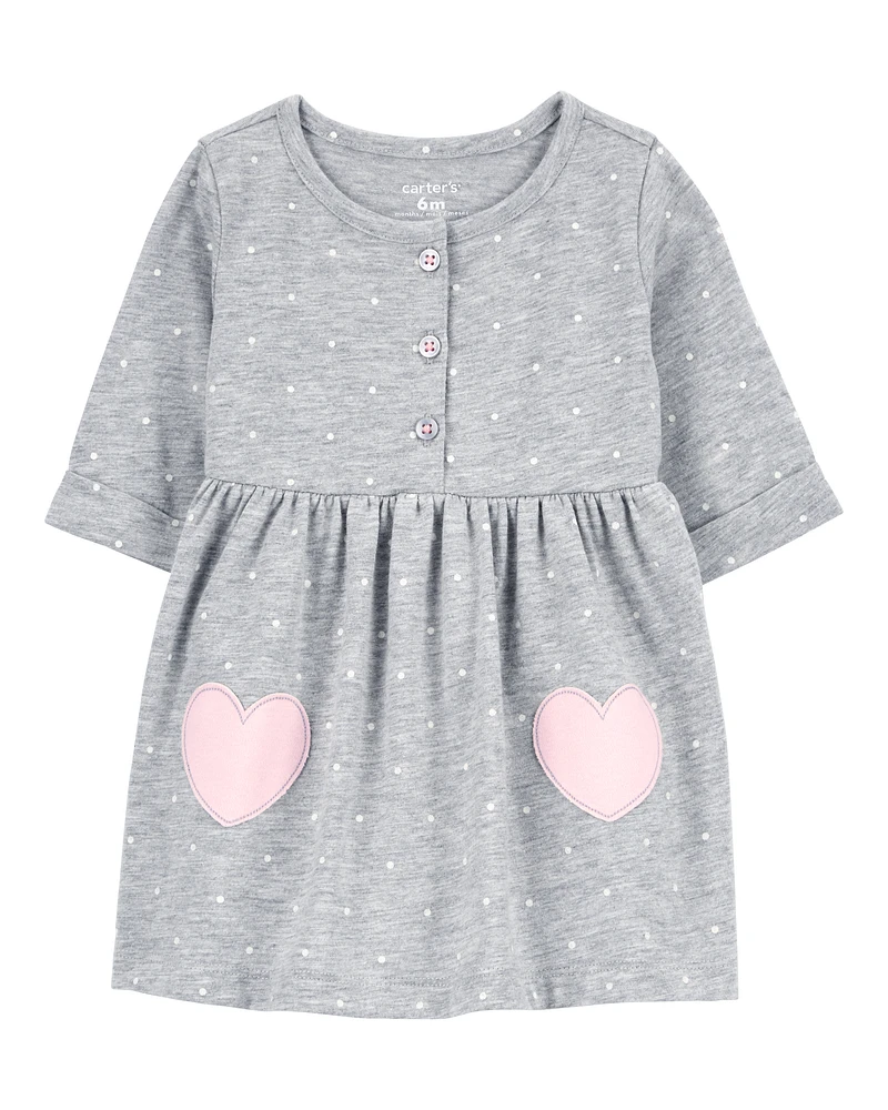 Baby Heart Jersey Dress