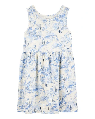 Kid Printed Tank Dress