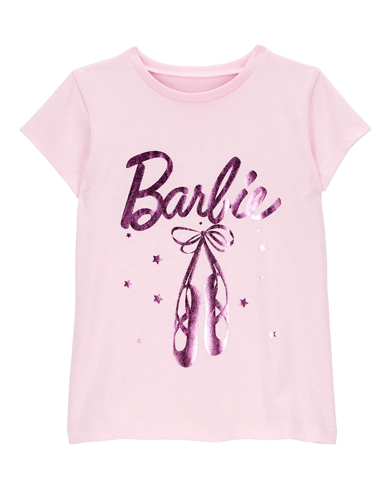 Toddler Barbie™ Ballet Foil Short-Sleeve Graphic Tee - Pink