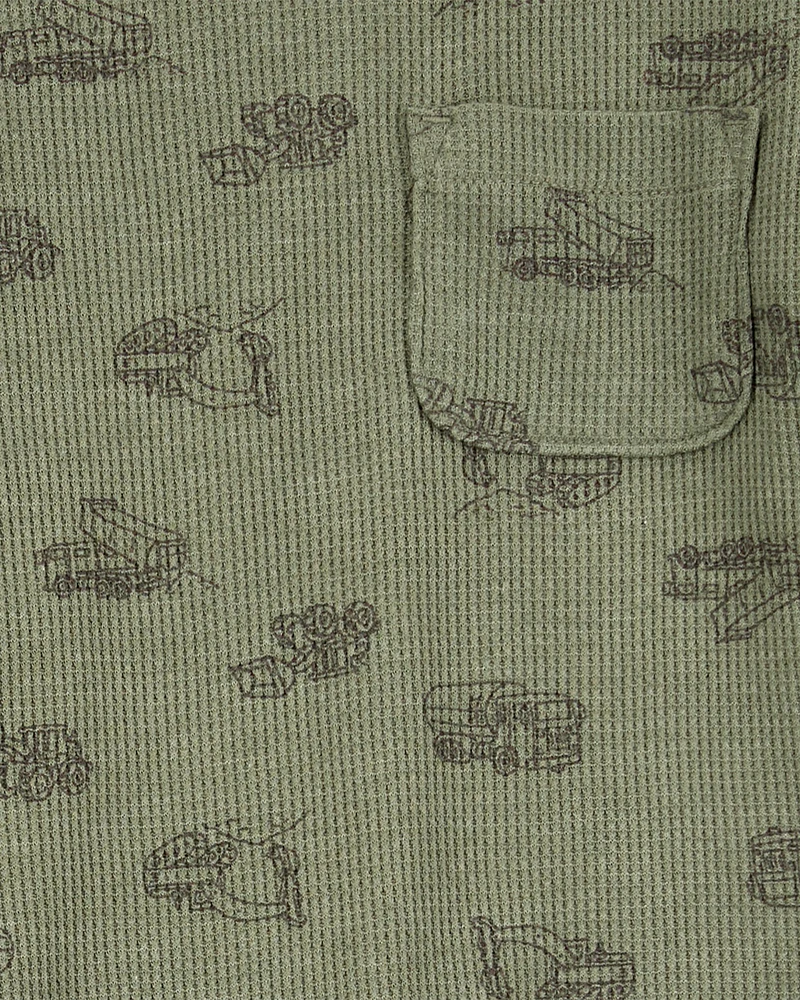 Baby 2-Piece Construction Outfit Set - Olive