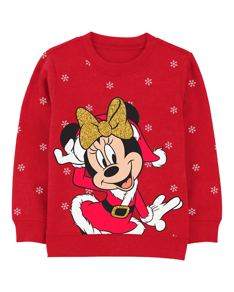 Kid Minnie Mouse Christmas Pullover