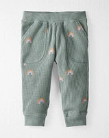 Baby Organic Cotton Waffle Knit Set Magical Rainbow Print