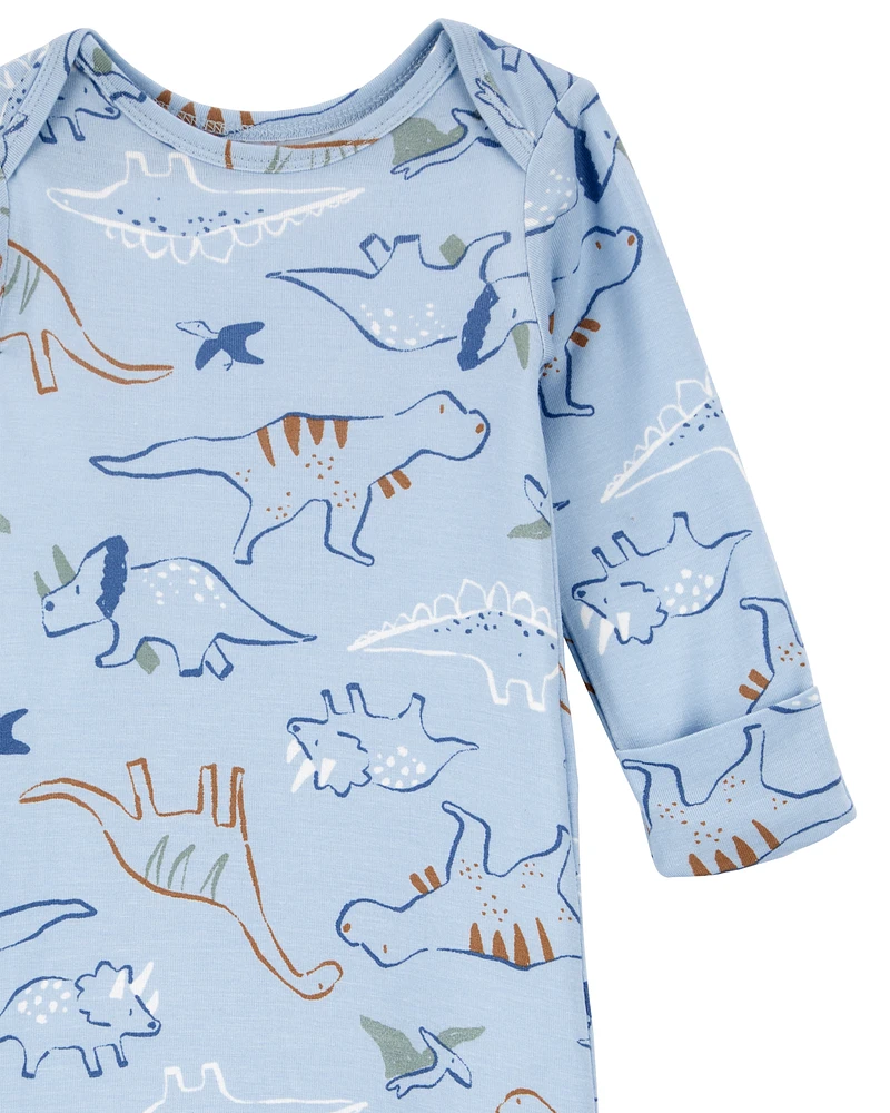 Baby 2-Pack Dinosaur PurelySoft Gown Set