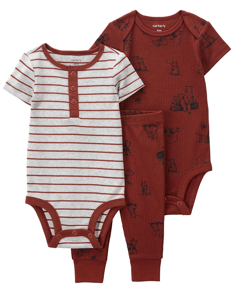 3-Piece Bodysuit Pant Set