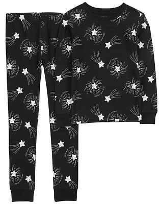 Kid 2-Piece New Years 100% Snug Fit Cotton Pyjamas