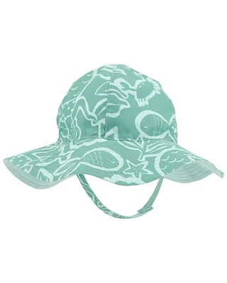 Baby Ocean Print Reversible Cap