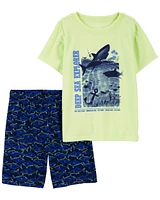 Kid 2-Piece Shark Loose Fit Pyjama Set