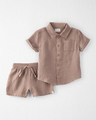 Toddler 2-Piece Organic Cotton Gauze Set