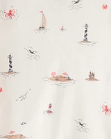 Baby Organic Cotton Payamas Coastal Print