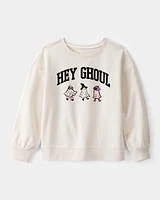 Kid Halloween Hey Ghoul Pullover Sweatshirt