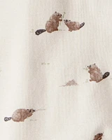 Baby Organic Cotton Sleep & Play Pyjamas Beavers' Creek Print