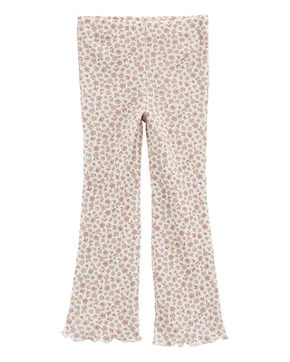 Baby Floral Pull-On Flare Pants