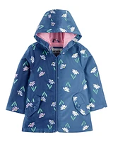 Toddler Colour Changing Rain Jacket - Navy