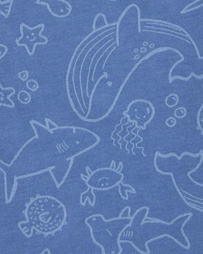 Toddler Sea Animals Graphic Tank - Blue