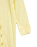 Baby Solid 2-Way Zip PurelySoft Convertible Foot Sleeper Pyjamas - Yellow
