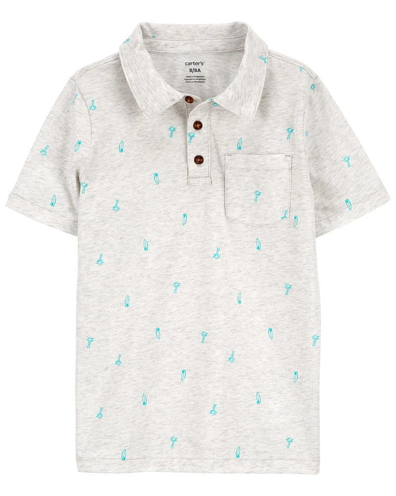 Kid Printed Polo Shirt