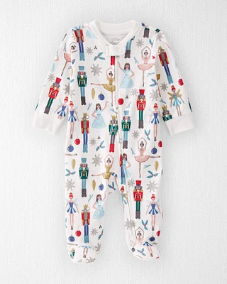 Baby Organic Cotton Sleep & Play Pajamas Holiday Nutcracker