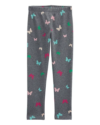 Kid Butterfly Cozy Fleece Leggings