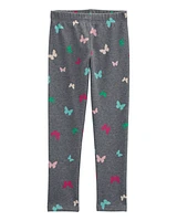 Kid Butterfly Cozy Fleece Leggings