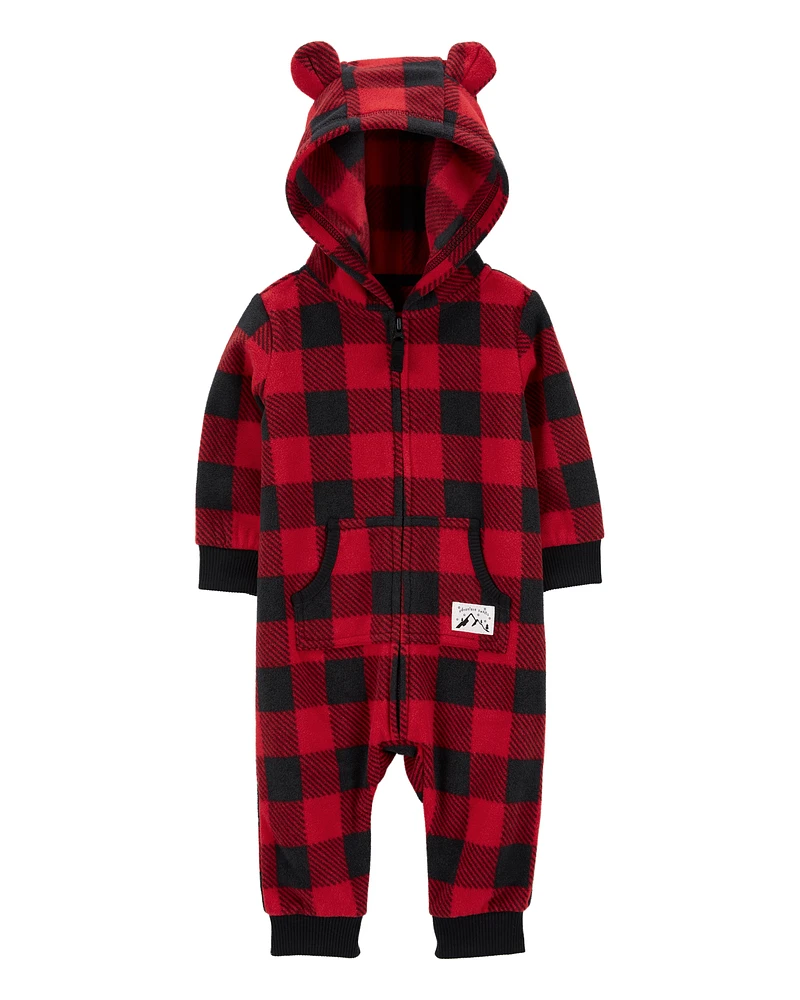 Baby 1-Piece Buffalo Check Jumpsuit