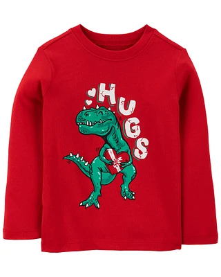 Valentine's Day Dinosaur Long-Sleeve Tee