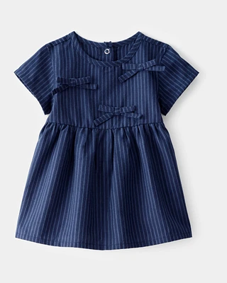 Baby Striped Bow Dress