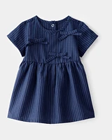 Baby Striped Bow Dress