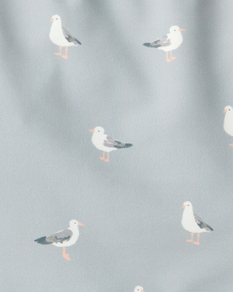 Toddler Recycled Seagull-Print Swimsuit