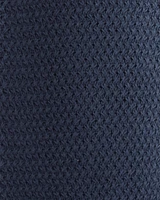 Toddler Organic Cotton Crotchet Knit Polo Shirt
