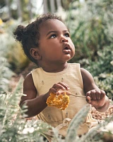 Baby Organic Cotton Pineapple-Print Romper