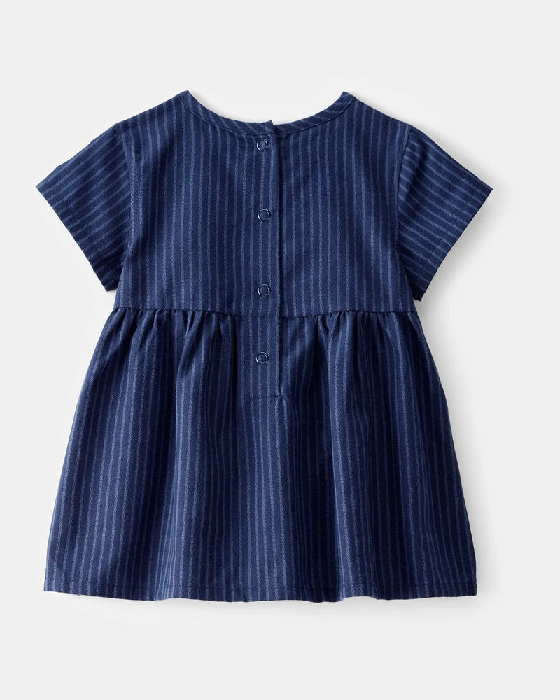 Baby Striped Bow Dress