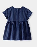 Baby Striped Bow Dress