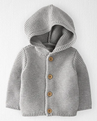 Baby Organic Signature Stitch Cardigan