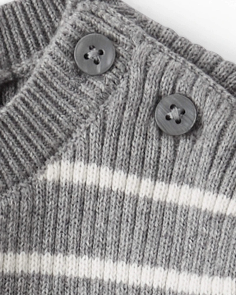 Baby Organic Cotton Ribbed Sweater Knit Set