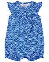 Baby Geo Print Snap-Up Romper