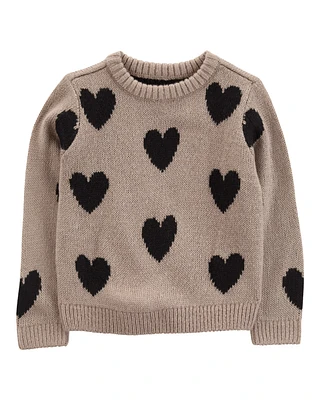 Baby Heart Mohair-Like Sweatshirt