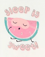 Toddler 4-Piece Watermelon Print 100% Snug Fit Cotton Pyjamas