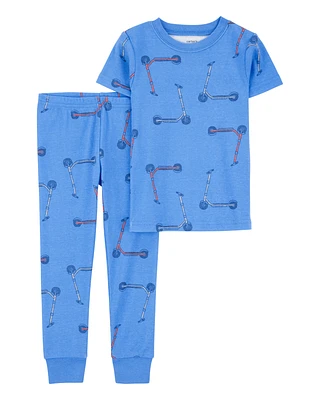 Toddler 2-Piece Scooter Print 100% Snug Fit Cotton Pyjamas