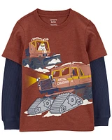 Snow Plow Layered-Look Tee