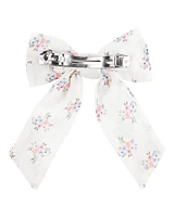 Toddler Floral Bow Clip