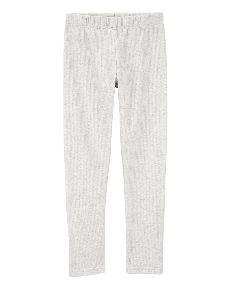 Kid Cozy Ribbed Leggings