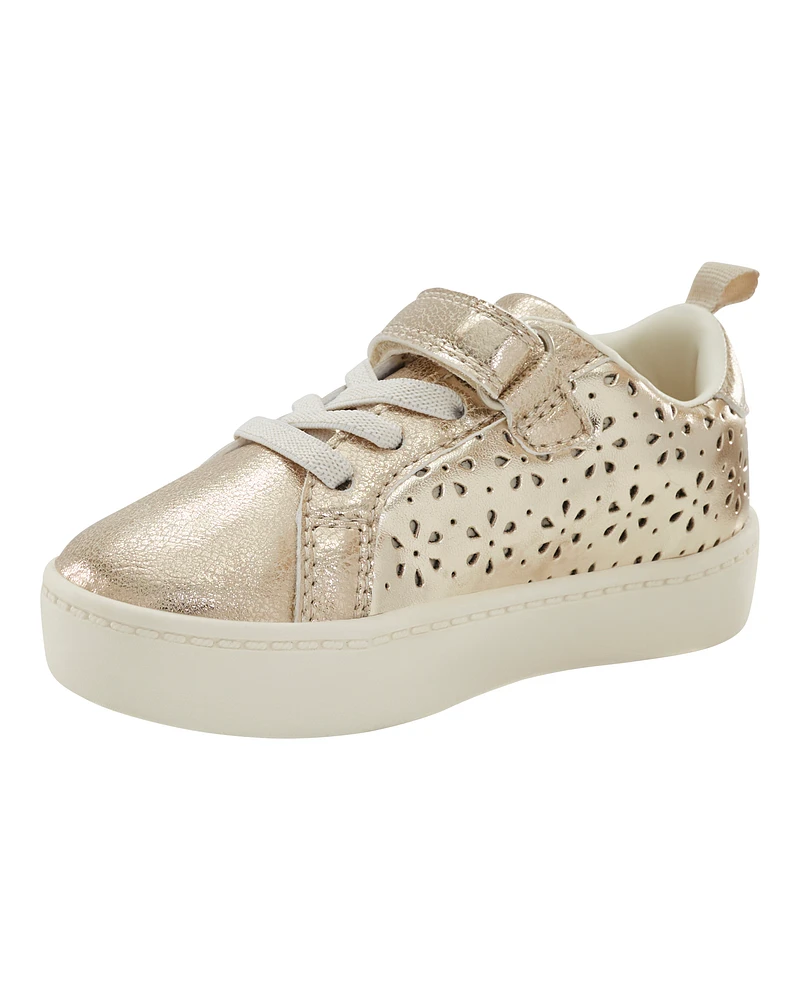 Toddler High-Top Glitter Sneakers - Gold