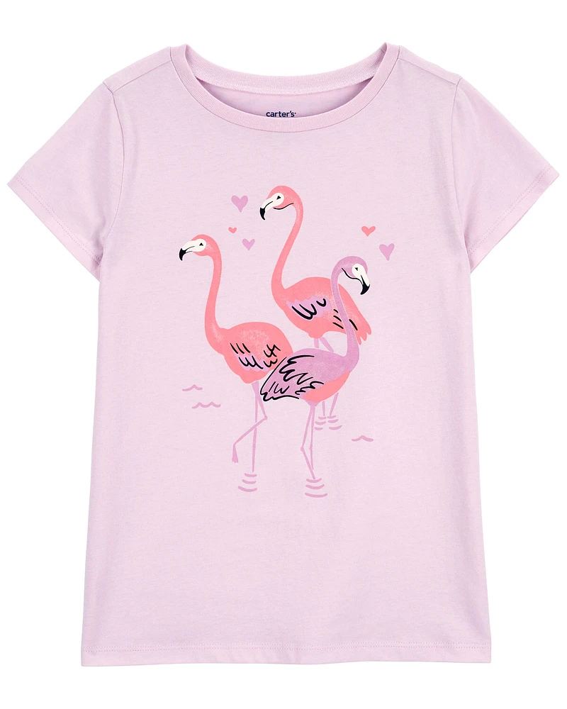 Flamingo Heart Graphic Tee