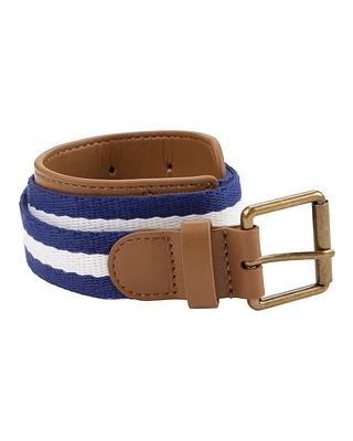 Rope Belt - White/Navy